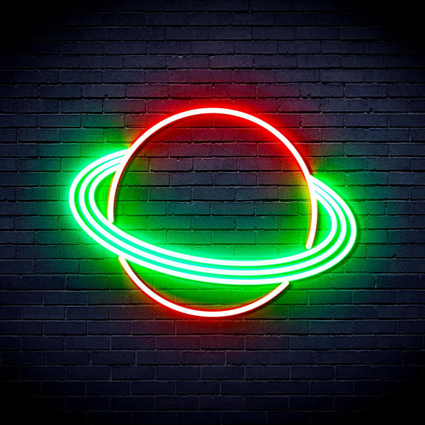 ADVPRO Planet Ultra-Bright LED Neon Sign fnu0257 - Green & Red