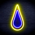 ADVPRO Rain Droplet Ultra-Bright LED Neon Sign fnu0262 - Blue & Yellow