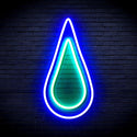 ADVPRO Rain Droplet Ultra-Bright LED Neon Sign fnu0262 - Green & Blue