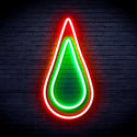 ADVPRO Rain Droplet Ultra-Bright LED Neon Sign fnu0262 - Green & Red