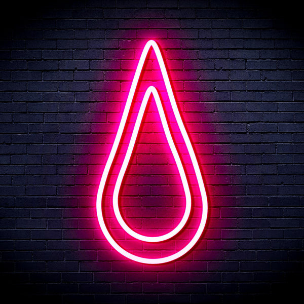ADVPRO Rain Droplet Ultra-Bright LED Neon Sign fnu0262 - Pink