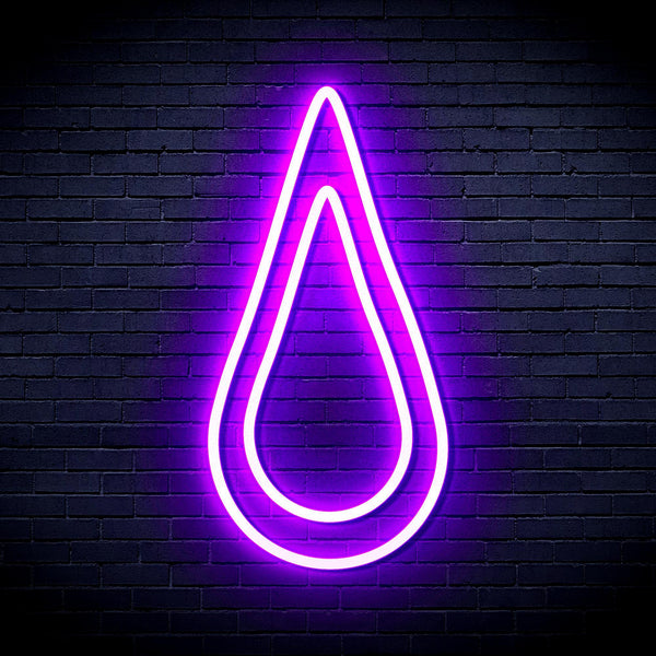 ADVPRO Rain Droplet Ultra-Bright LED Neon Sign fnu0262 - Purple
