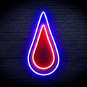 ADVPRO Rain Droplet Ultra-Bright LED Neon Sign fnu0262 - Red & Blue