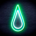 ADVPRO Rain Droplet Ultra-Bright LED Neon Sign fnu0262 - White & Green