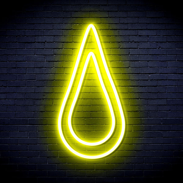 ADVPRO Rain Droplet Ultra-Bright LED Neon Sign fnu0262 - Yellow