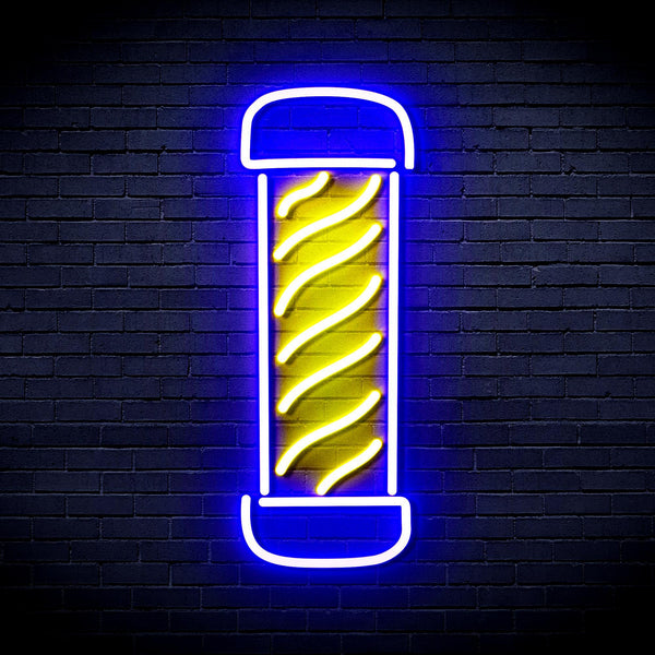 ADVPRO Barber Pole Ultra-Bright LED Neon Sign fnu0270 - Blue & Yellow