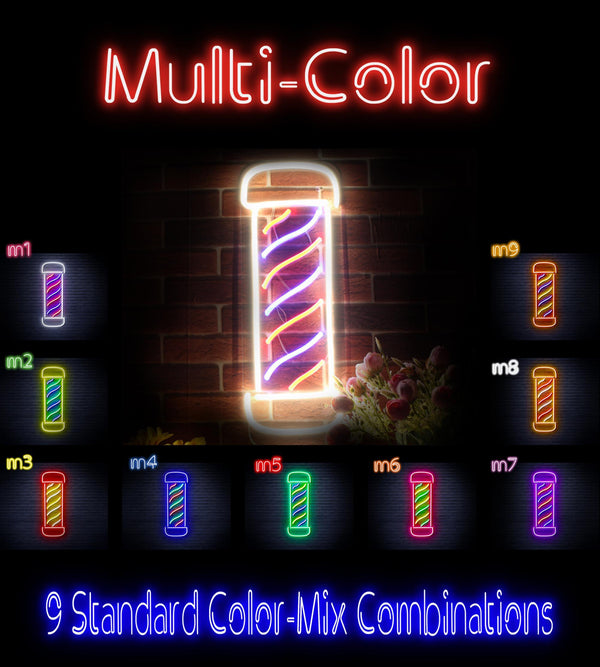 ADVPRO Barber Pole Ultra-Bright LED Neon Sign fnu0270 - Multi-Color