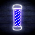ADVPRO Barber Pole Ultra-Bright LED Neon Sign fnu0270 - White & Blue