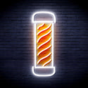 ADVPRO Barber Pole Ultra-Bright LED Neon Sign fnu0270 - White & Orange