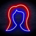 ADVPRO Lady Hair Style Ultra-Bright LED Neon Sign fnu0277 - Blue & Red