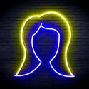 ADVPRO Lady Hair Style Ultra-Bright LED Neon Sign fnu0277 - Blue & Yellow