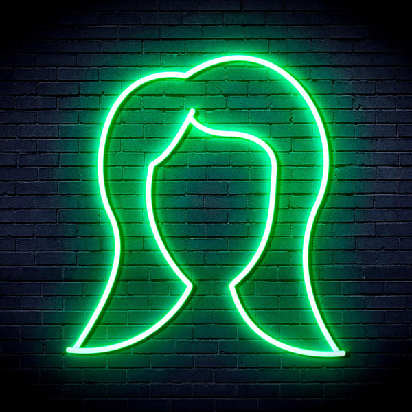 ADVPRO Lady Hair Style Ultra-Bright LED Neon Sign fnu0277 - Golden Yellow