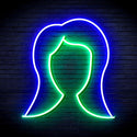 ADVPRO Lady Hair Style Ultra-Bright LED Neon Sign fnu0277 - Green & Blue