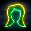 ADVPRO Lady Hair Style Ultra-Bright LED Neon Sign fnu0277 - Green & Yellow