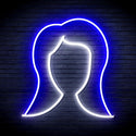 ADVPRO Lady Hair Style Ultra-Bright LED Neon Sign fnu0277 - White & Blue