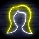 ADVPRO Lady Hair Style Ultra-Bright LED Neon Sign fnu0277 - White & Yellow