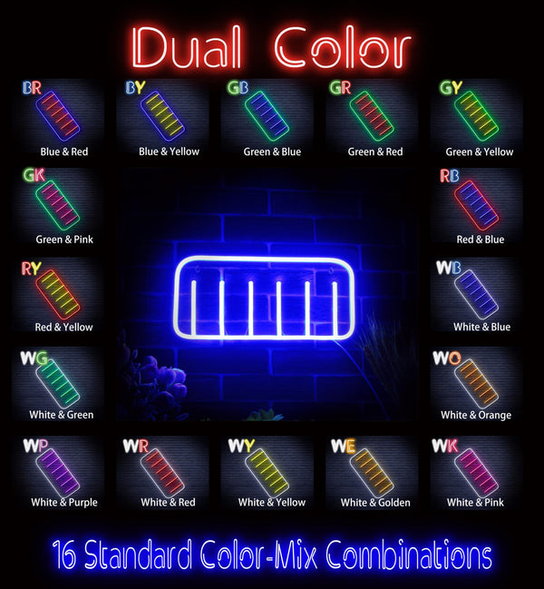 ADVPRO Comb Ultra-Bright LED Neon Sign fnu0281 - Dual-Color