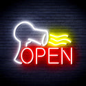 ADVPRO Barber OPEN with Hair Dryer Ultra-Bright LED Neon Sign fnu0296 - Multi-Color 3