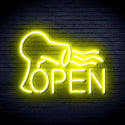 ADVPRO Barber OPEN with Hair Dryer Ultra-Bright LED Neon Sign fnu0296 - Yellow