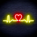 ADVPRO Electrocardiogram with Heart Ultra-Bright LED Neon Sign fnu0312 - Red & Yellow