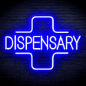 ADVPRO Dispensary with Cross Ultra-Bright LED Neon Sign fnu0327 - Blue