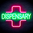 ADVPRO Dispensary with Cross Ultra-Bright LED Neon Sign fnu0327 - Green & Pink