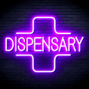 ADVPRO Dispensary with Cross Ultra-Bright LED Neon Sign fnu0327 - Purple