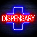ADVPRO Dispensary with Cross Ultra-Bright LED Neon Sign fnu0327 - Red & Blue