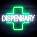 ADVPRO Dispensary with Cross Ultra-Bright LED Neon Sign fnu0327 - White & Green