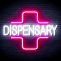 ADVPRO Dispensary with Cross Ultra-Bright LED Neon Sign fnu0327 - White & Pink