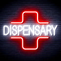 ADVPRO Dispensary with Cross Ultra-Bright LED Neon Sign fnu0327 - White & Red