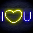 ADVPRO I Love You Ultra-Bright LED Neon Sign fnu0336 - Blue & Yellow