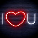 ADVPRO I Love You Ultra-Bright LED Neon Sign fnu0336 - White & Red