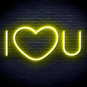 ADVPRO I Love You Ultra-Bright LED Neon Sign fnu0336 - Yellow