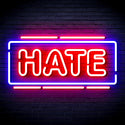 ADVPRO Hate Ultra-Bright LED Neon Sign fnu0340 - Blue & Red