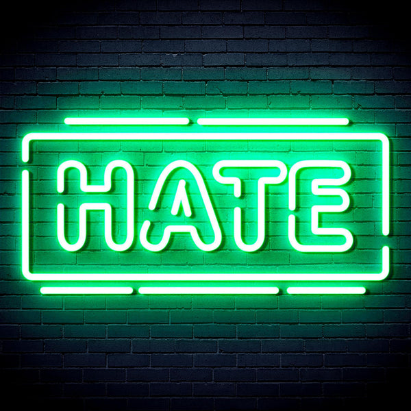 ADVPRO Hate Ultra-Bright LED Neon Sign fnu0340 - Golden Yellow