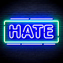 ADVPRO Hate Ultra-Bright LED Neon Sign fnu0340 - Green & Blue