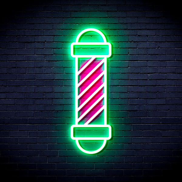 ADVPRO Barber Pole Ultra-Bright LED Neon Sign fnu0357 - Green & Pink