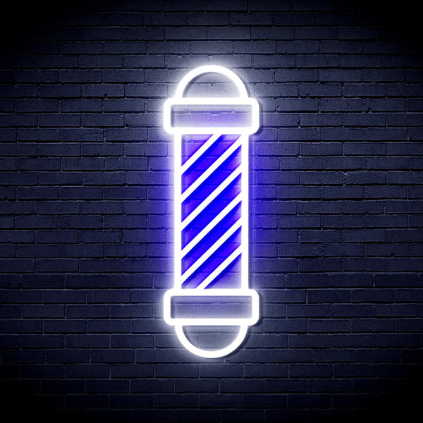 ADVPRO Barber Pole Ultra-Bright LED Neon Sign fnu0357 - White & Blue