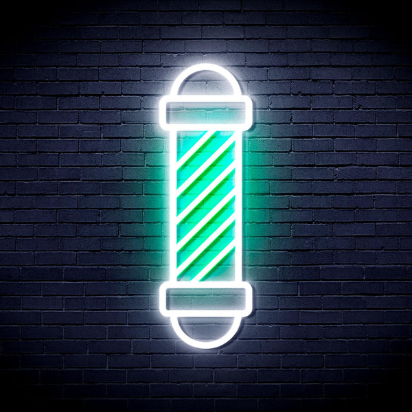 ADVPRO Barber Pole Ultra-Bright LED Neon Sign fnu0357 - White & Green