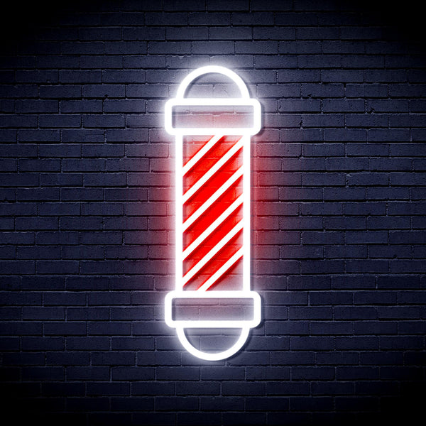 ADVPRO Barber Pole Ultra-Bright LED Neon Sign fnu0357 - White & Red