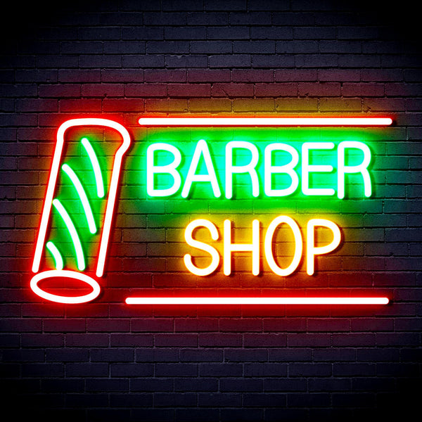ADVPRO Barber Shop with Barber Pole Ultra-Bright LED Neon Sign fnu0360 - Multi-Color 7