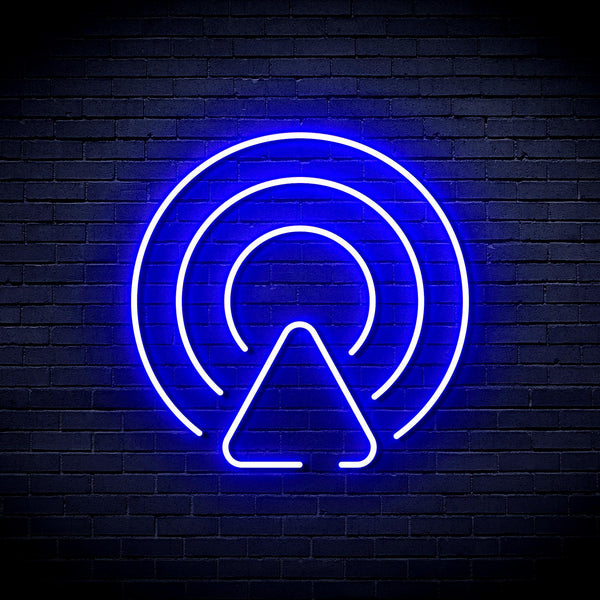ADVPRO Radio Wave Ultra-Bright LED Neon Sign fnu0400 - Blue