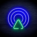 ADVPRO Radio Wave Ultra-Bright LED Neon Sign fnu0400 - Green & Blue