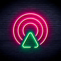 ADVPRO Radio Wave Ultra-Bright LED Neon Sign fnu0400 - Green & Pink