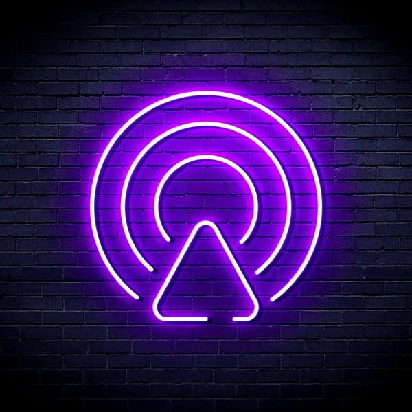 ADVPRO Radio Wave Ultra-Bright LED Neon Sign fnu0400 - Purple