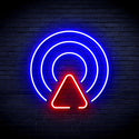 ADVPRO Radio Wave Ultra-Bright LED Neon Sign fnu0400 - Red & Blue