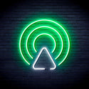 ADVPRO Radio Wave Ultra-Bright LED Neon Sign fnu0400 - White & Green