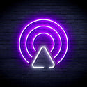 ADVPRO Radio Wave Ultra-Bright LED Neon Sign fnu0400 - White & Purple