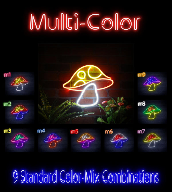 ADVPRO Mushroom Ultra-Bright LED Neon Sign fnu0401 - Multi-Color